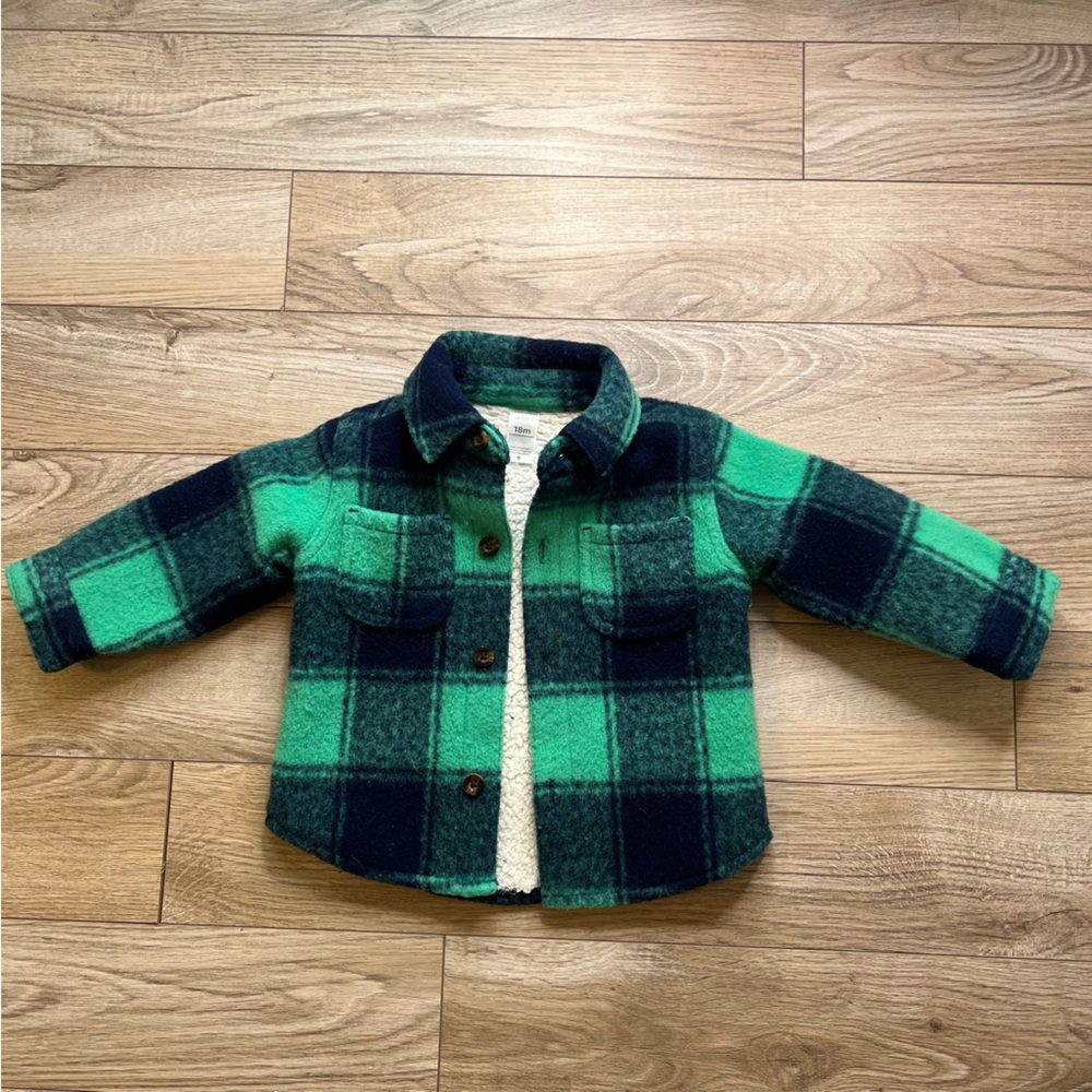 Hilary Duff x Carters Plaid Sherpa Jacket (18m)